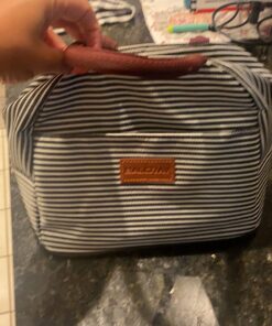 BALORAY Lunch/Tote Bag for Women Lunch Box Insulated Lunch Container Black white stripes M 34 71BBGlo61zL