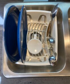 Camco 43511 Mini Dish Drainer, White, EA Dish Rack and Tray 37 71BCTCgq3YL