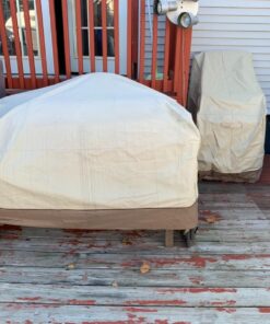 Classic Accessories Veranda Water-Resistant 25.5 Inch Stackable Patio Chair Cover, Pebble 37 71BCzbg Z5L