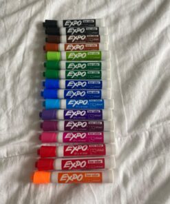 EXPO Low Odor Dry Erase Markers, Chisel Tip, Assorted Colors, 16 Pack 16 Count (Pack of 1) 64 71BDF54gzL