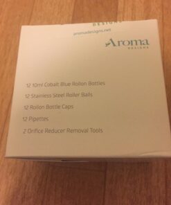 Cobalt Blue Glass Roller Bottles W/ Stainless Steel Balls For Essential Oils (12 Pack, 10ml Size) - Includes 12 Pipettes for Easy Transfer of Essential Oils 33 71BDIYx0L