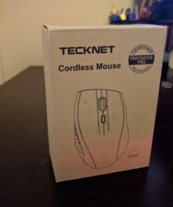 TECKNET Wireless Mouse, 2.4G USB Computer Mouse with 6-Level Adjustable 3200 DPI, 30 Months Battery, Ergonomic Grips, 6 Buttons Portable for PC, Chromebook, Mac - Red 47 71BDZ1qfZJL