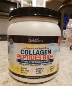 Collagen Peptides Powder - Grass Fed, Pasture Raised with Aminos - Promotes Healthy Skin Hair & Nails – Bone & Joint Support - Hydrolyzed, Unflavored, Non GMO, Gluten Free - Easy to Mix -16 oz 36 71BEBC9Y yL