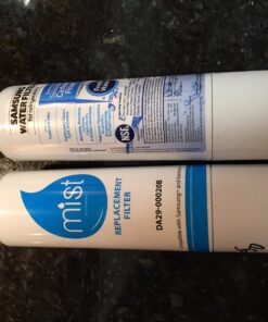 Mist DA29-00020B Water Filter Replacement for Samsung, Refrigerator Water Filter compatible with DA29-00020B-1, Haf-Cin/Exp, RF263BEAESR, RF28HMEDBSR, RF4287HARS, and many more Samsung models(1 pack) 34 71BFQbJsYJL