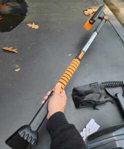 5in1 Car Snow Ice Scraper and Brush for Car SUV Trucks, 1x Ice Snow Shovel, 1x Heavy Duty 42" Extendable Snow Cleaning Brush Squeegee Broom, 1x Scratch Ice Snow Scraper Remover for Car Windshield 42" With Shovel 71 71BFXrGc6iL