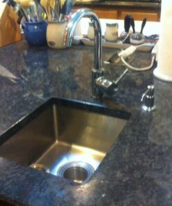 Dawn BS121307 Undermount Single Bowl Bar Sink, Polished Satin 14 71BGug4u9nL