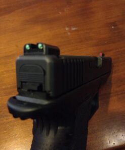 TRUGLO Fiber-Optic Handgun Night Sight | Compact Durable Snag-Resistant High-Visibility Red Front & Green Rear Sight for Handguns Glock High Set 30 71BHO5OD2L