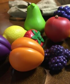 Learning Resources Fresh Picked Fruit And Veggie Tote, 17 Piece, Age 18 months+, Multicolor,8 L x 9 W in One Size 39 71BHSDCQwL