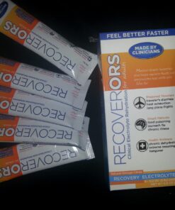 RecoverORS 8 in 1 Electrolyte Powder & Advanced Vitamin C Defense Hydration Pack, Dual Keto Food Friendly & Potassium Supplement Booster, Adult Low Carb Oral Rehydration Solution Drink Mix (4-Pack) 26 71BI4rFq qL 1