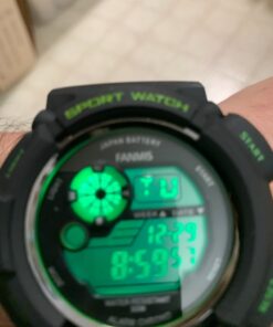 FANMIS Mens Military Multifunction Digital LED Watch Electronic Waterproof Alarm Quartz Sports Watch Green 27 71BINCBE3gL