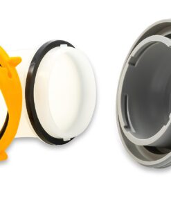 Camco Revolution RV Sewer Hose Bayonet Elbow | Features a Built-In Gasket for an Odor-Tight Connection, a 360-Degree Swivel for Easy Install, and Includes a 4-in-1 Adapter (39471) 4-in-1 Sewer Elbow Standard Packaging 14 71BJlwScDPL