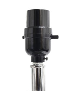 Elegant Designs LT1025-BLK Modern Leather Table Lamp with White Fabric Shade, Black 1 33 71BKQ8XQ rL