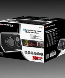 SONDPEX Bluetooth Speaker System & Digital Music Player 6.5" Subwoofer 200W Max Output FM Radio Receiver SD/MMC card and USB Reader, Wireless Outdoor Bluetooth Speaker, Portable Party Speaker CSF-E65B Standard Packaging 23 71BKaD4kYAL