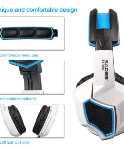 Anivia Computer Headset Headphones, 3.5mm Wired Over Ear Stereo Gaming Headsets with Microphone 37 71BLY6NNEiL