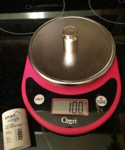 Ozeri Pronto Digital Multifunction Kitchen and Food Scale, Black on Red 37 71BLfSRzjgL