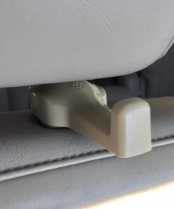 IPELY Universal Car Vehicle Back Seat Headrest Hanger Holder Hook for Bag Purse Cloth Grocery (Dark Beige -Set of 2) Dark Beige 32 71BMWz73dtL