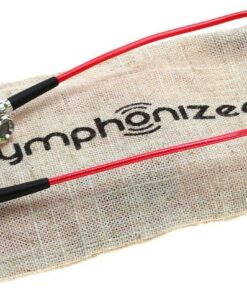 Alternative view of Symphonized NRG 2.0 Wood Earbuds Wired, in Ear Headphones with Microphone for Computer & Laptop, Noise Isolating Earphones for Cell Phone, Ear Buds with Booming Bass (Lava Red)