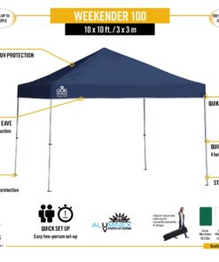 Quik Shade Weekender Elite 10 x 10 ft. Straight Leg Canopy, White 9 71BN6nwbE7S