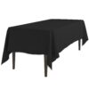 LinenTablecloth 60 x 102-Inch Rectangular Polyester Tablecloth Black 60" x 102" 18 71BNQEOwKpL
