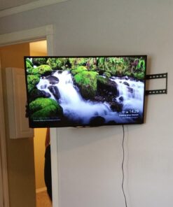 Mount-It! Full Motion TV Wall Mount with 17.3" Extending Swivel Arm | VESA Compatible 400x400 and 600x400, Fits 32 35 40 45 50 55 60 65 Inch | 110 Lbs Capacity 26 71BOF3ke5SL