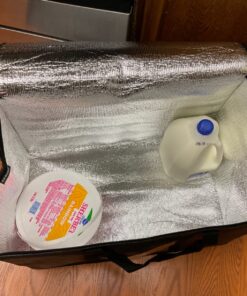 NZ home 3XL Insulated Cooler Bag and Food Warmer for Food Delivery & Grocery Shopping with Zippered Top, Black (1 pack) 3X-Large 1 41 71BOYJYTOhL