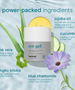 Baebody Eye Gel, Cooling Under Eye Cream For Dark Circles, Puffiness and Bags under Eyes, Eye Cream Anti Aging & Hydrating, Eye Brightening Night Eye Cream - Beauty Gifts for Women 1.7 Fl Oz (Pack of 1) 30 71BOqF19yL 1
