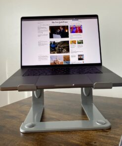 LORYERGO Laptop Stand, Ergonomic Computer Stand Laptop Riser for Desk, Laptop Stand Desk Holder Compatible with Most 10-15.6” Laptops, Silver A-Silver 33 71BPL3QFnJL
