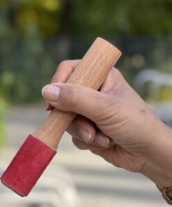 Tibetan Easy Play Hard Wood Singing Bowl Leather-Wrapped Striker, Mallet Red 8 71BPrixG4L