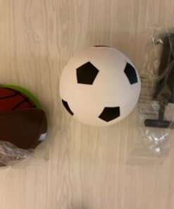 AppleRound Pack of 4 Sports Balls with 1 Pump: 1 Each of 5" Soccer Ball, 5" Basketball, 5" Playground Ball, and 6.5" Football (4 Balls and 1 Pump) 60 71BQBFDNPRL