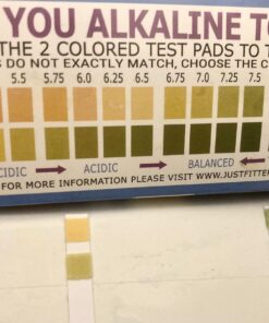 Just Fitter pH Test Strips for Testing Alkaline and Acid Levels in The Body. Track & Monitor Your pH Level Using Saliva and Urine. Get Highly Accurate Results in Seconds. 1 35 71BR1h1dvPL