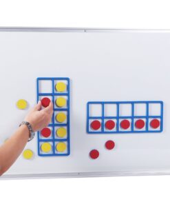 Alternative view of LEARNING ADVANTAGE Giant Magnetic Foam Ten Frames - In Home Learning Manipulative for Early Math - 2 Frames with 20 Disks - Teach Number Concepts, Addition and Subtraction