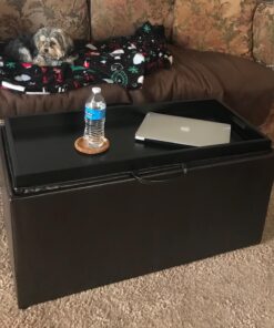 Convenience Concepts 143012 Sheridan Faux Leather Storage Bench with 2 Side Ottomans, Dark Espresso 17 71BRd1984SL