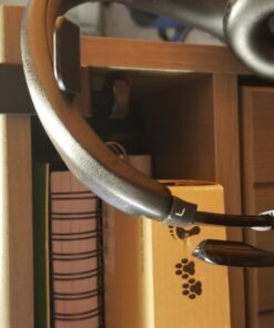 6amLifestyle Headphone Headset Holder Hanger, Universal Metal Gaming Headphones Stand Mount Under Desk Hook Clip with Adjustable Clamp for All Headsets, Black Normal 49 71BRhfPL