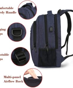 MATEIN Laptop Backpack,Slim Travel Backpack with Laptop Compartment for Men Women,College Daypack Gift Computer Bag fits 15.6 Inch Notebook, Blue 38 71BTcodYzxL