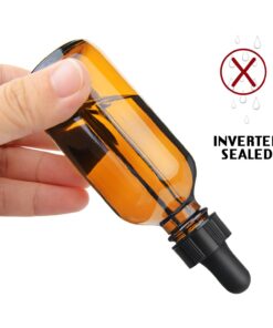 Yesker Amber Glass Bottles (Pack of 6) for Essential Oils with Glass Eye Dropper, 2 Ounce Capacity 6 Pack 22 71BTsyOwr7L
