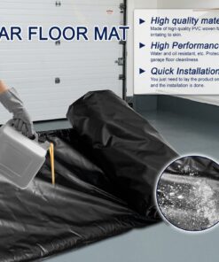 ZOMOFEW Containment Mat, Non-Slip Garage Floor Mat, Heavy Duty Waterproof Containment Mat for Snow Ice Water and Mud (8'6" x 20') 8'6" x 20' 12 71BU9ICHRlL
