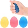 Hand Exercise Balls - Egg Shaped - 3 Squeeze Resistances (Soft, Medium, Firm) - For Hand Training, Physical Therapy, Injury Rehabilitation Soft, Medium, Firm Set of 3 Hand Exercise Eggs