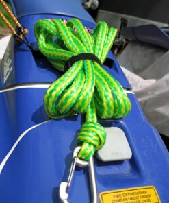 Skog Å Kust Premium PWC Dock Lines | 2-Pack Heavy Duty Braided Ropes, 1/2'' x 7ft & 14ft Lengths, with 316 Stainless Steel Clip 12mm (1/2 inch) dimeter rope 2-Pack: 7 & 14 ft Yellow & Green 21 71BVLJUkeAL
