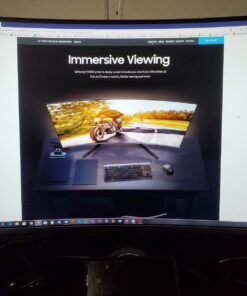 SAMSUNG 32" UR59 Series ViewFinity 4K UHD (3840x2160) Computer Monitor, Curved, HDMI, Display Port, 3-sided border-less, Eye Saver Mode LU32R590CWNXZA, Black 56 71BVfxPgonL