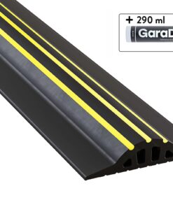 1” High Garage Door Threshold Seal Kit 10'3" Length | Flexible PVC | Complete Kit Includes 1 Adhesive | GaraDry 10'3" 15 71BWC7rRXUL