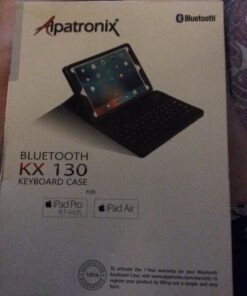 Alpatronix iPad Case with Keyboard, 9.7 inch KX130 Leather iPad Cover w/Detachable Wireless Bluetooth Keyboard Compatible w/Apple iPad 6 (2018)/iPad 5 (2017)/iPad Pro 9.7 & iPad Air 2&1-Black iPad 6/5, iPad Pro 9.7", iPad Air 2/1 (9.7-inch) Black 101 71BWq3lMhsL