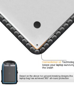 Tzowla Travel Laptop Backpack Water Resistant Anti-Theft Bag with USB Charging Port and Lock 15.6 Inch Computer Business Backpacks for Women Men Work College Gift,Casual Daypack 15.6inch A-black 37 71BXH6X8zBL