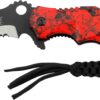 MTECH USA MT-A808 Series Assisted Opening Folding Knife, Two-Tone Half-Serrated Blade, 4-3/4-Inch Closed Red 29 71BXW4EowL