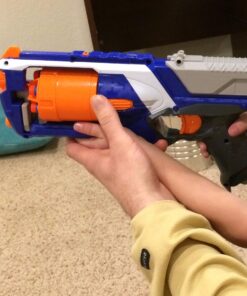 NERF N Strike Elite Strongarm Toy Blaster with Rotating Barrel (Amazon Exclusive) White 36 71BY3A8QYYL