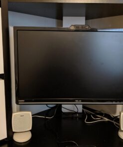 NB North Bayou TV Monitor Wall Mount Bracket Full Motion Articulating Swivel for 17-27 Inch Monitors with Gas Spring (Black Single Extension) F120-B Black 35 71BY7tRWaFL