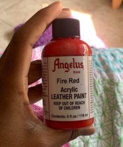 Angelus Leather Paint 4oz-Fire Red (Original Version) 4 Fl Oz (Pack of 1) 32 71BYEdE7jkL