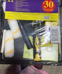 Bates Paint Roller - Paint Brush, Paint Tray, Roller Paint Brush, 11 Piece Home Painting Supplies, Foam Brush, House Painting Tray, Painting Tools, Roller and Paint Brushes, Interior Paint Brushes 9 Inch 26 71BYt 0V2zL