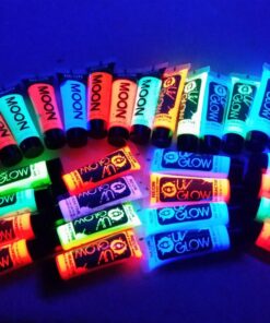 Moon Glow - Blacklight UV Glitter Face & Body Gel - 0.42oz Set of 6 - Blacklight Face Paint - glows brightly under Blacklight 24 71BZUeQgLXL