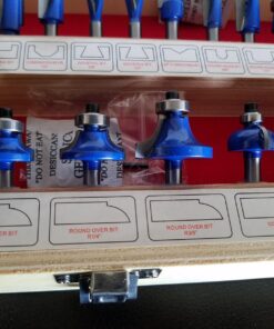 24-Piece Router Bit Set - Wood Routers Kit with 0.25-Inch Shank and Wooden Storage Case - Woodworking Tools for Home Improvements and DIY by Stalwart 24 Piece 15 71BaWcoyspL