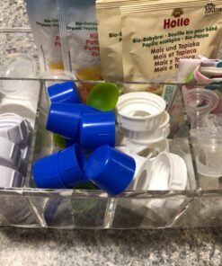 STORi 5-Compartment Clear Plastic Organizer | Rectangular Divided Makeup and Vanity Storage Bin and Office Desk Caddy | Scalloped Wall Design | Made in USA 60 71BahgTGPtL